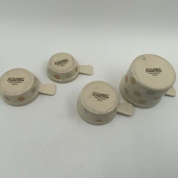 Kitchen Craft Classic Collection Ceramic Nesting Measuring Cup Set England - Picture 3 of 7